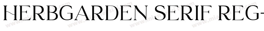 HerbGarden Serif Reg字体转换